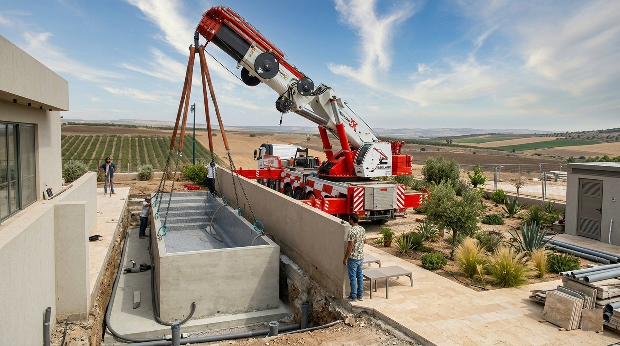 BETOMODUL havuz kurulumu